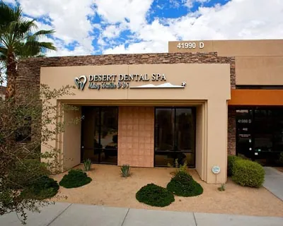 front walkway of Desert Dental Spa in Palm Desert, CA