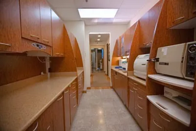 back hallway where custom restorations and aligners are crafted