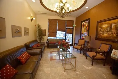 waiting room at Desert Dental Spa in Palm Desert, CA