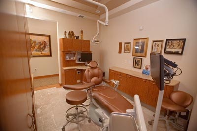 exam room where patients receive dental care at Desert Dental Spa in Palm Desert, CA