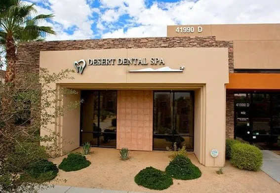 front walkway of Palm Desert, CA dental office Desert Dental Spa